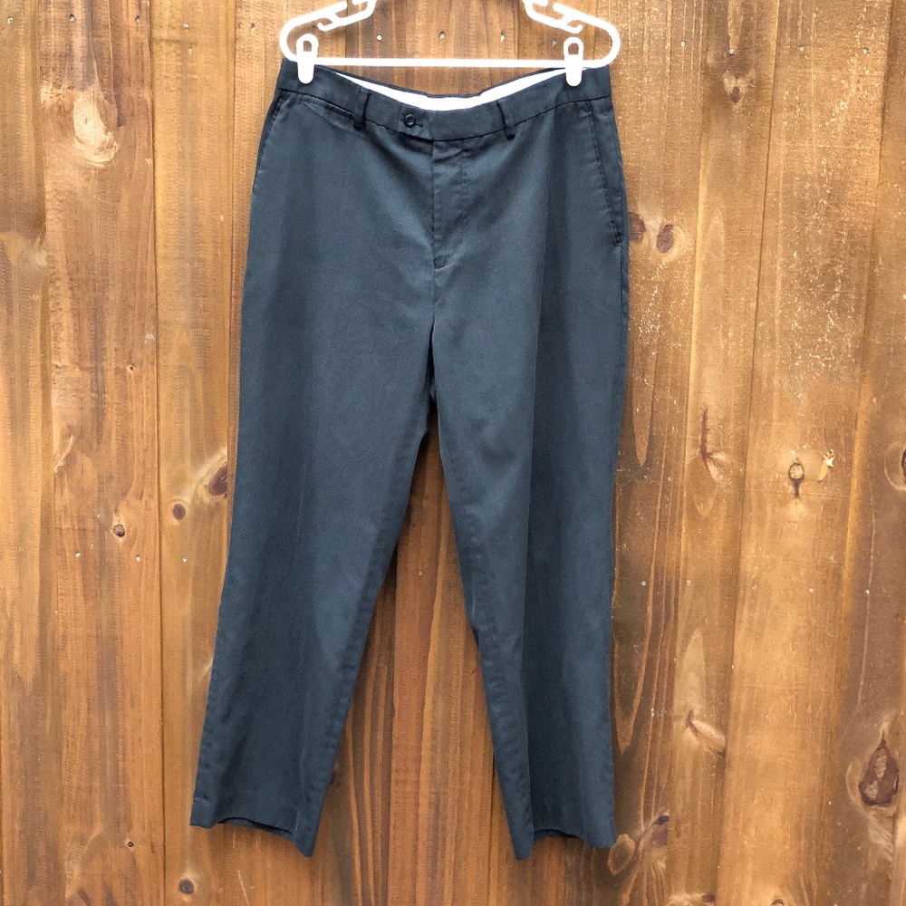 Braggi Mens Dress Pants Dark Grey 36x30